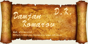 Damjan Komarov vizit kartica